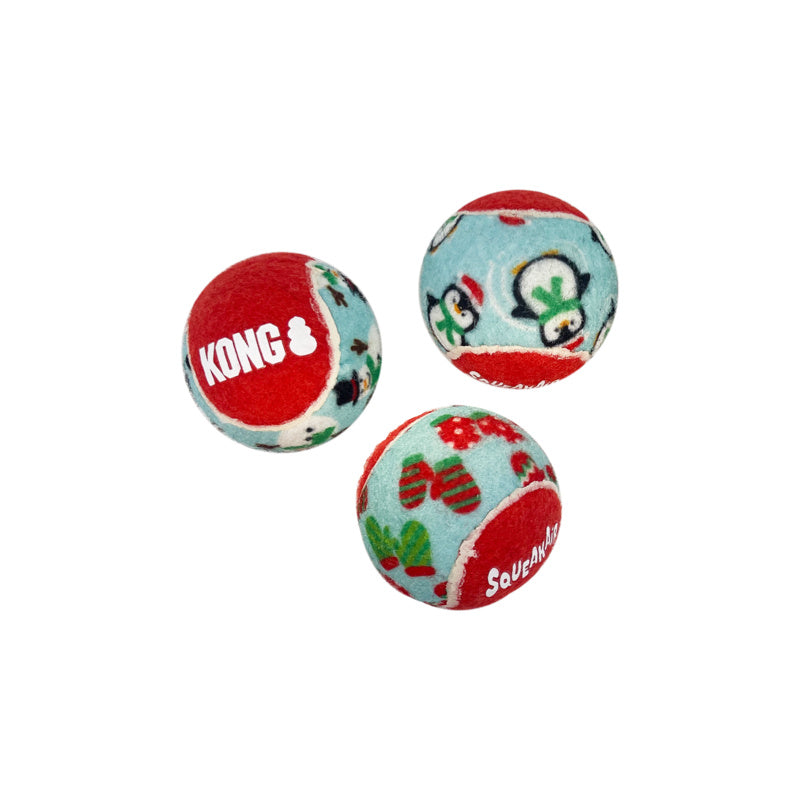 Kong Holiday Squeakair Balls 6Pk Med