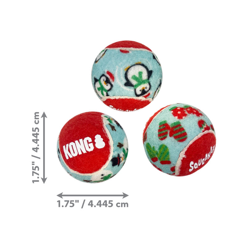 Kong Holiday Squeakair Balls 6Pk Sml