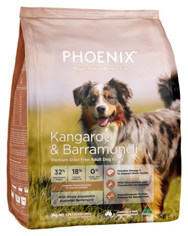 Phoenix Dog Kangaroo & Barramundi 3kg