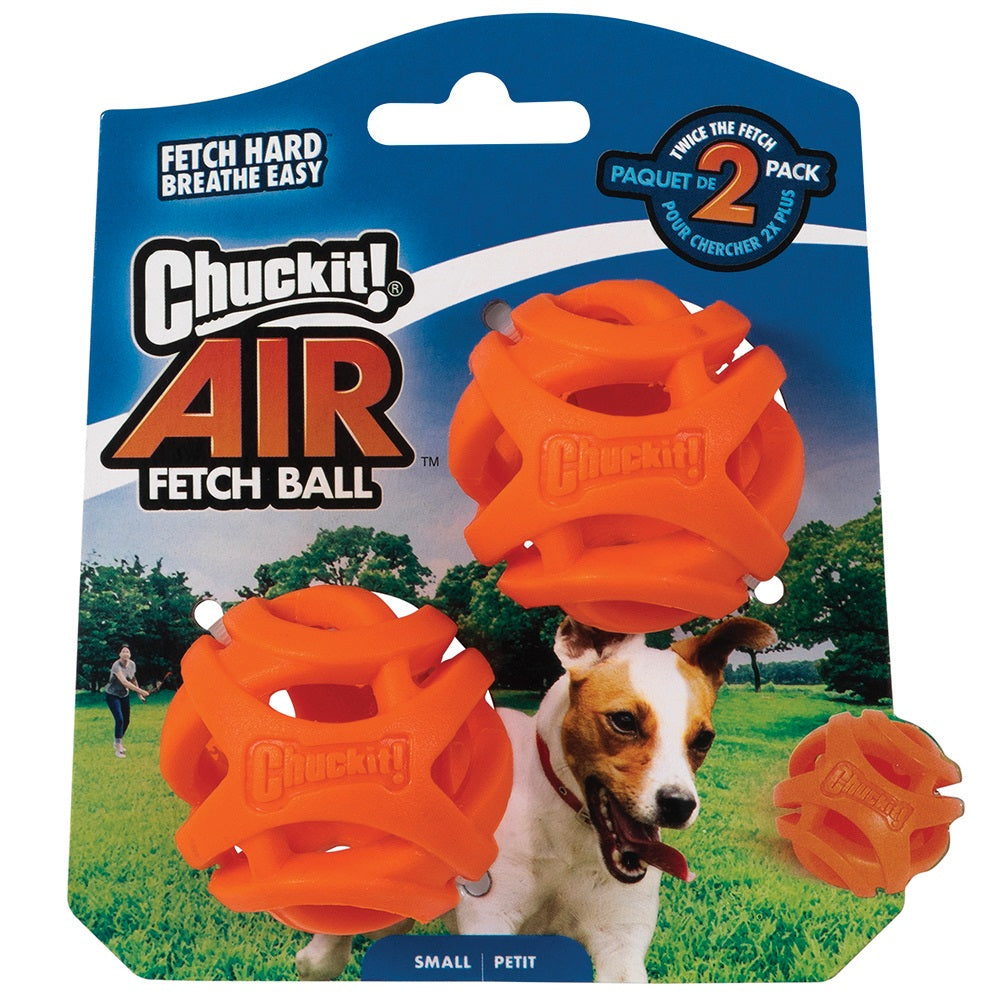 Chuckit! Breathe Right Fetch Ball 2Pk 5cm [Sz:Small]