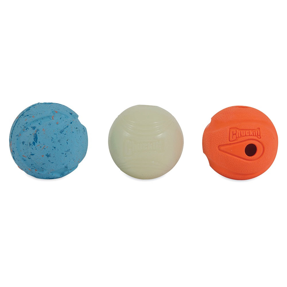 Chuckit! Fetch Medley Balls Gen1 Medium 6Cm – 3Pk