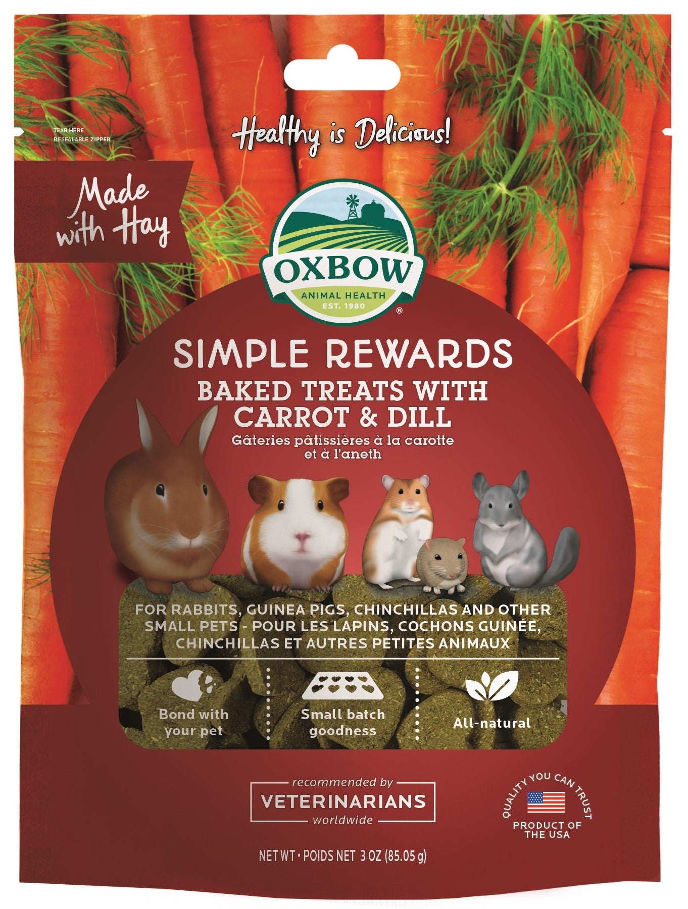 Oxbow Carrot & Dill Treat 85G