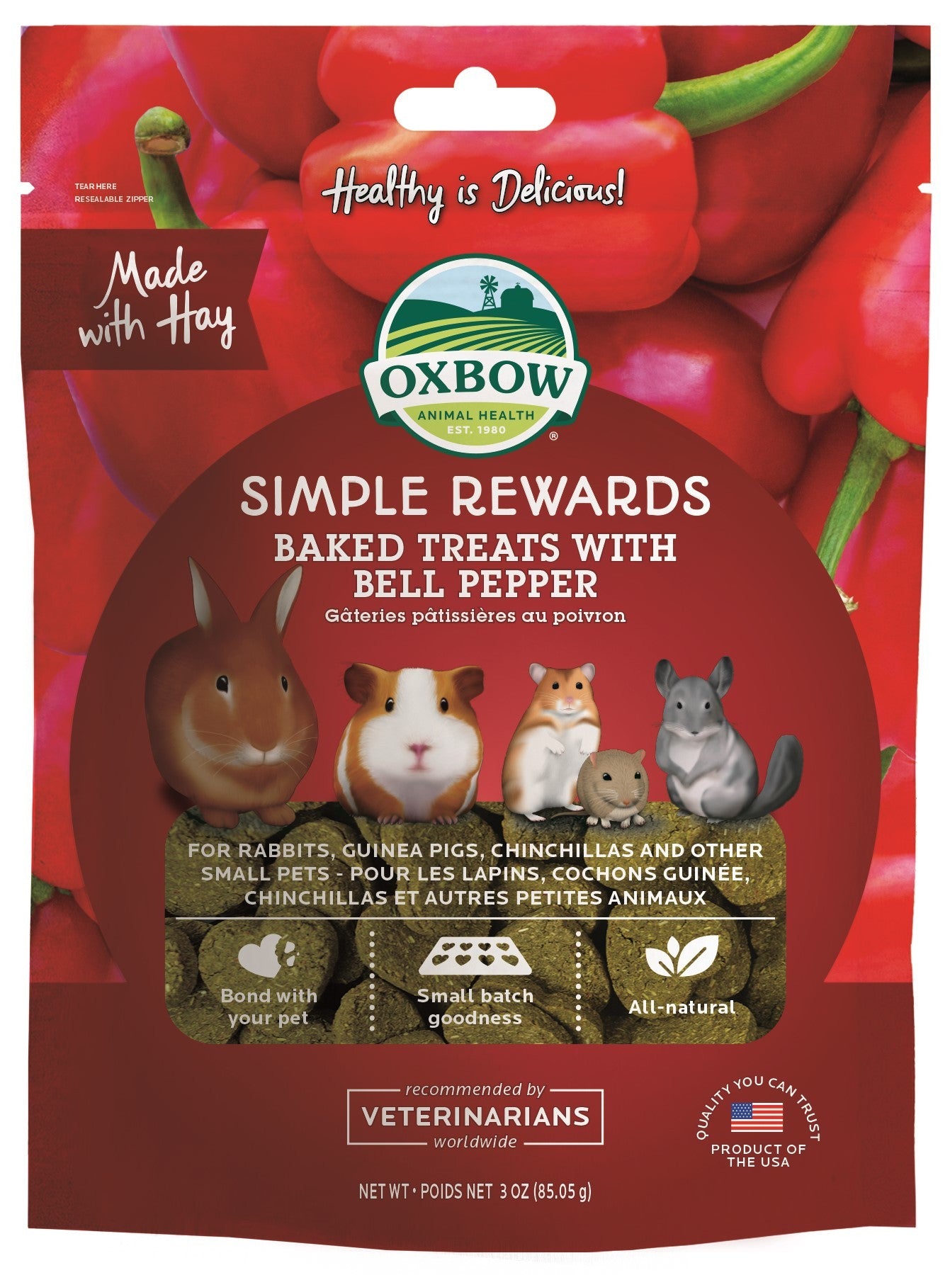 Oxbow Bell Pepper Treat 85G