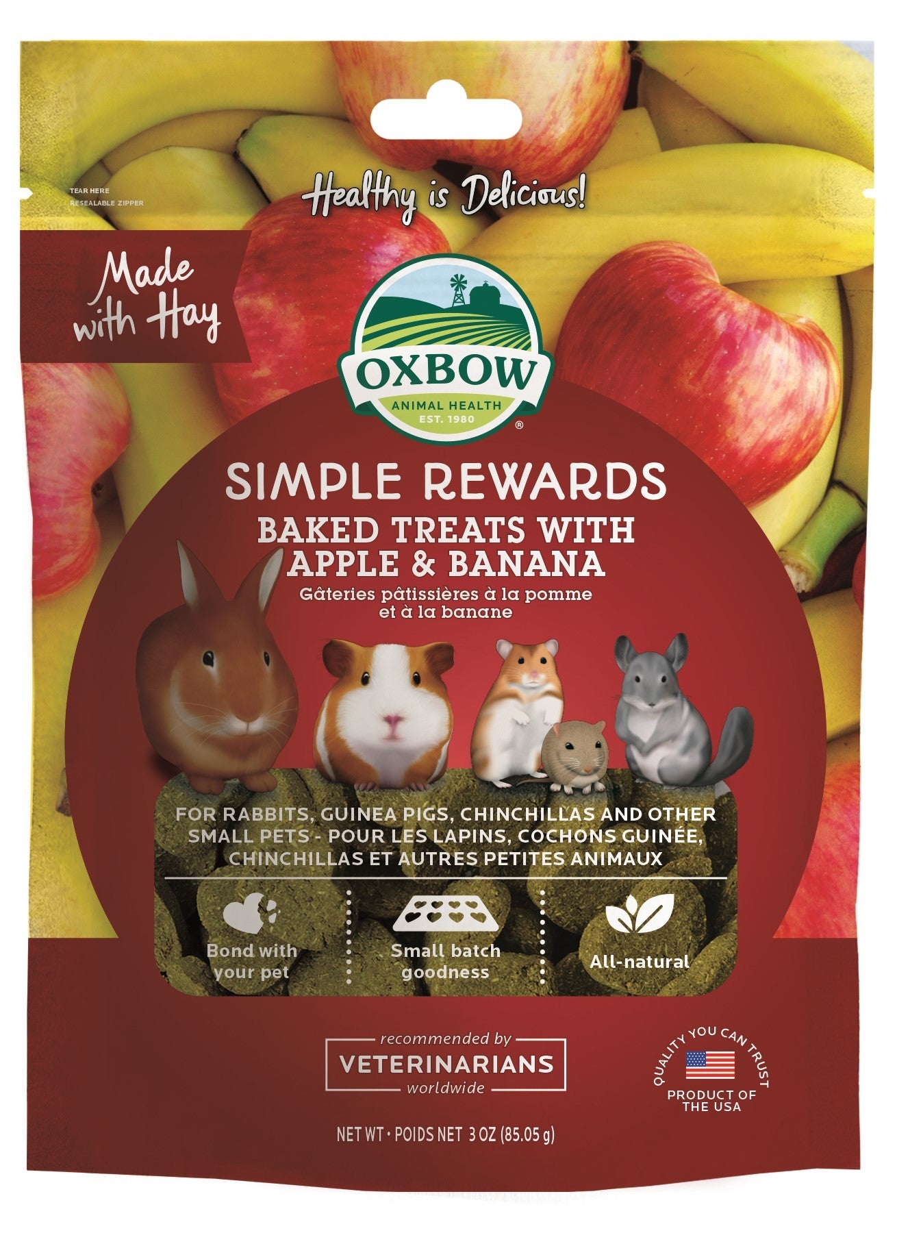 Oxbow Apple Banana Treat 85G