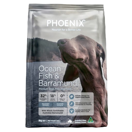 Phoenix Adult Ocean Fish & Barramundi Grain Free Dog Food