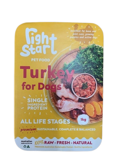 The Right Start Petfood Turkey For Dogs 1Kg