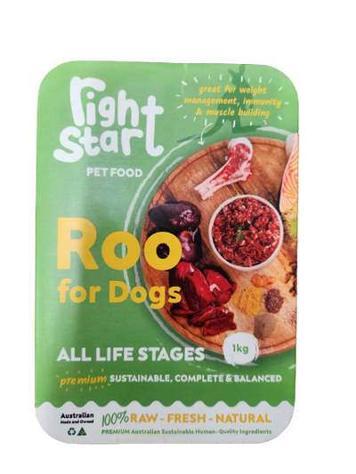 The Right Start Petfood Roo For Dogs 1Kg