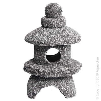 Aqua One Ornament Stone Lantern 9x9x14cmH