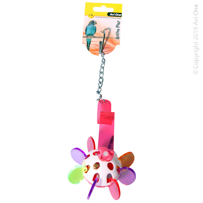 Avi One Bird Toy Acrylic Propeller With Bell 25cm