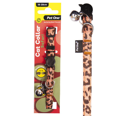 Pet One Cat Collar Nylon 18-28cm 10mm Safari Orange