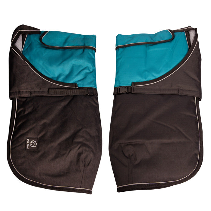 Pet One Dog Coat Blizzard Teal Black [Sz:30cm]