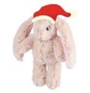 Christmas Bunny w/ Santa Hat - Small