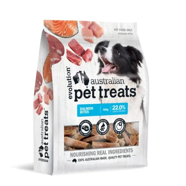 Evolution Australian Pet Treats Salmon Bites 400g