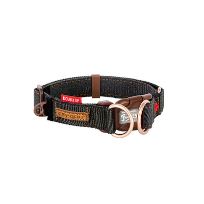 Ezy Dog Collar Double Up Black Denim