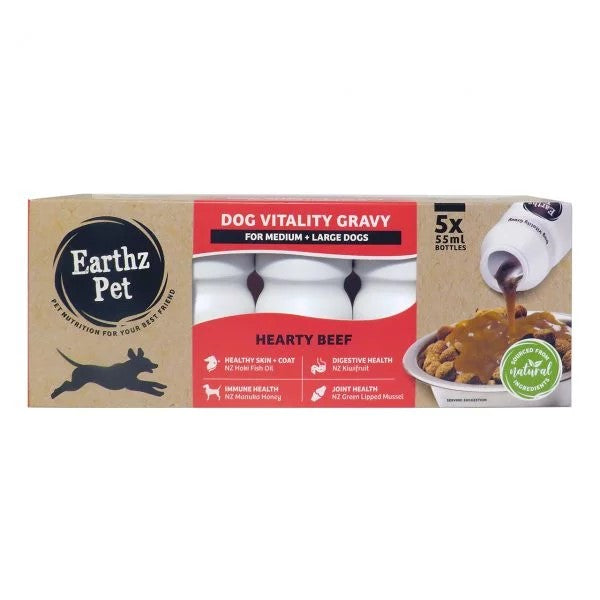 Earthz Pet Vitality Gravy Toy-Small Beef 5 x 35ml