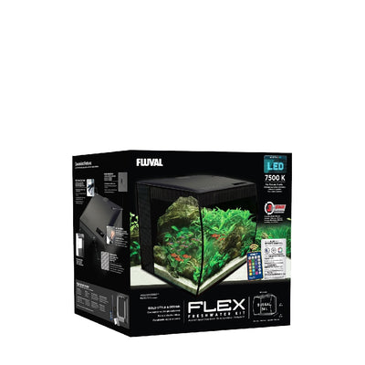 Fluval Flex Unit 34 litre Aquarium with curved glass front