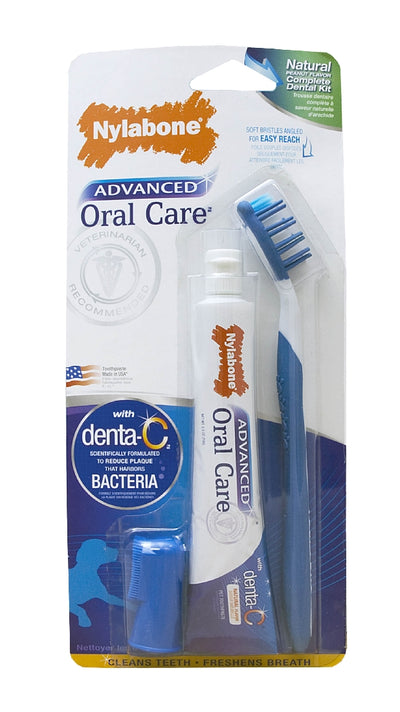 Nylabone Advanced Oral Care - Natural Dental Kit for Dogs