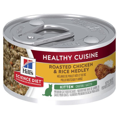 Science Diet Cat Kitten Healthy Cuisine chicken 79g Can