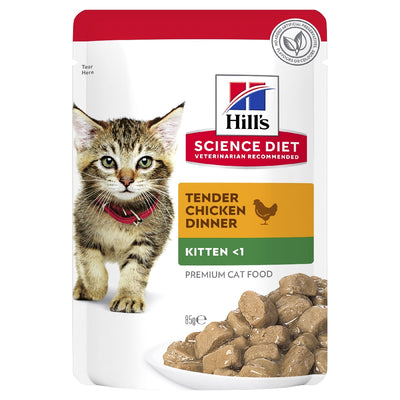 Science Diet Cat Kitten Chicken 85g Pouch