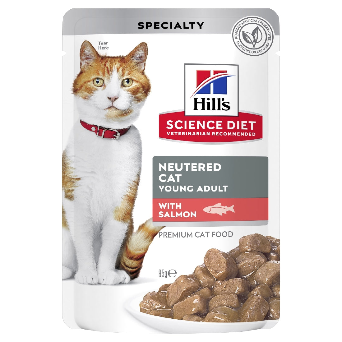 Science Diet Cat Adult Neutered Salmon 85g Pouch