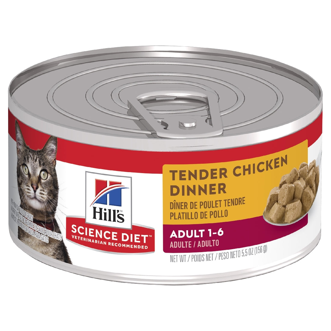 Science Diet Cat Adult Chicken 156g Can