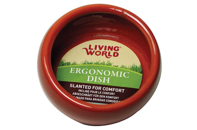 Living World Large Terracotta Ergonomic Ceramic Dish