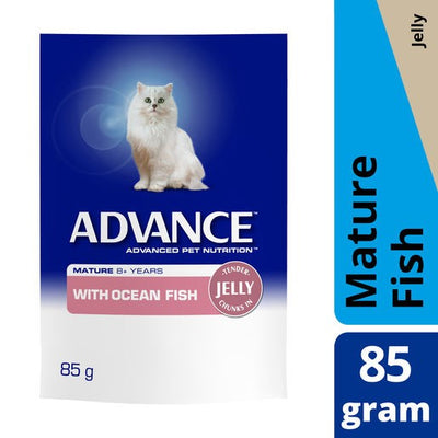 Advance Cat Mature Oceanfish Jelly Pouch 85G