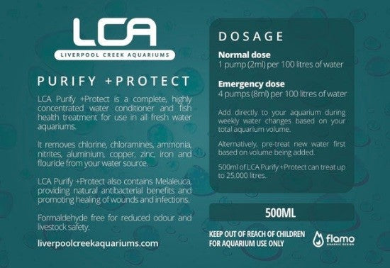 LCA Purify & Protect | Aquarium Water treatment for Cycling Fish Tanks