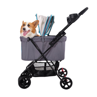 Ibiyaya Easy Strolling Pet Buggy Grey