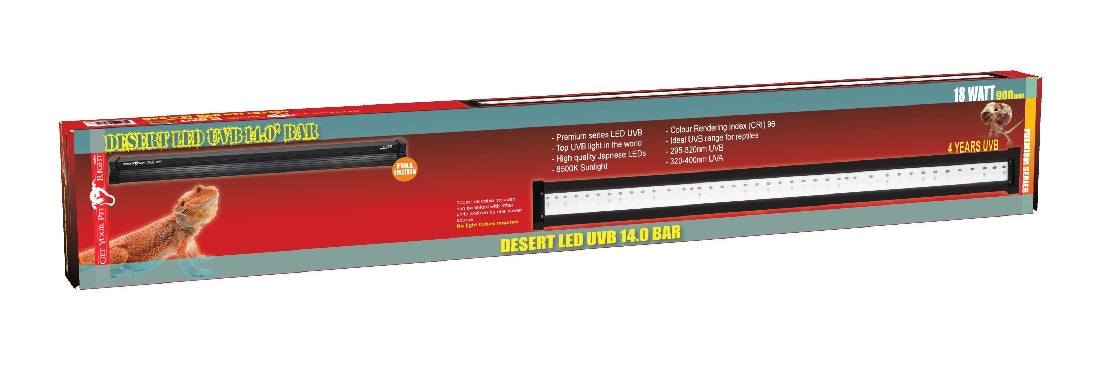 Get Your Pet Right Desert 14.0 LED UVB Bar