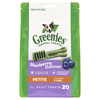 Greenies Blueberry Treat Pack Petite 340G