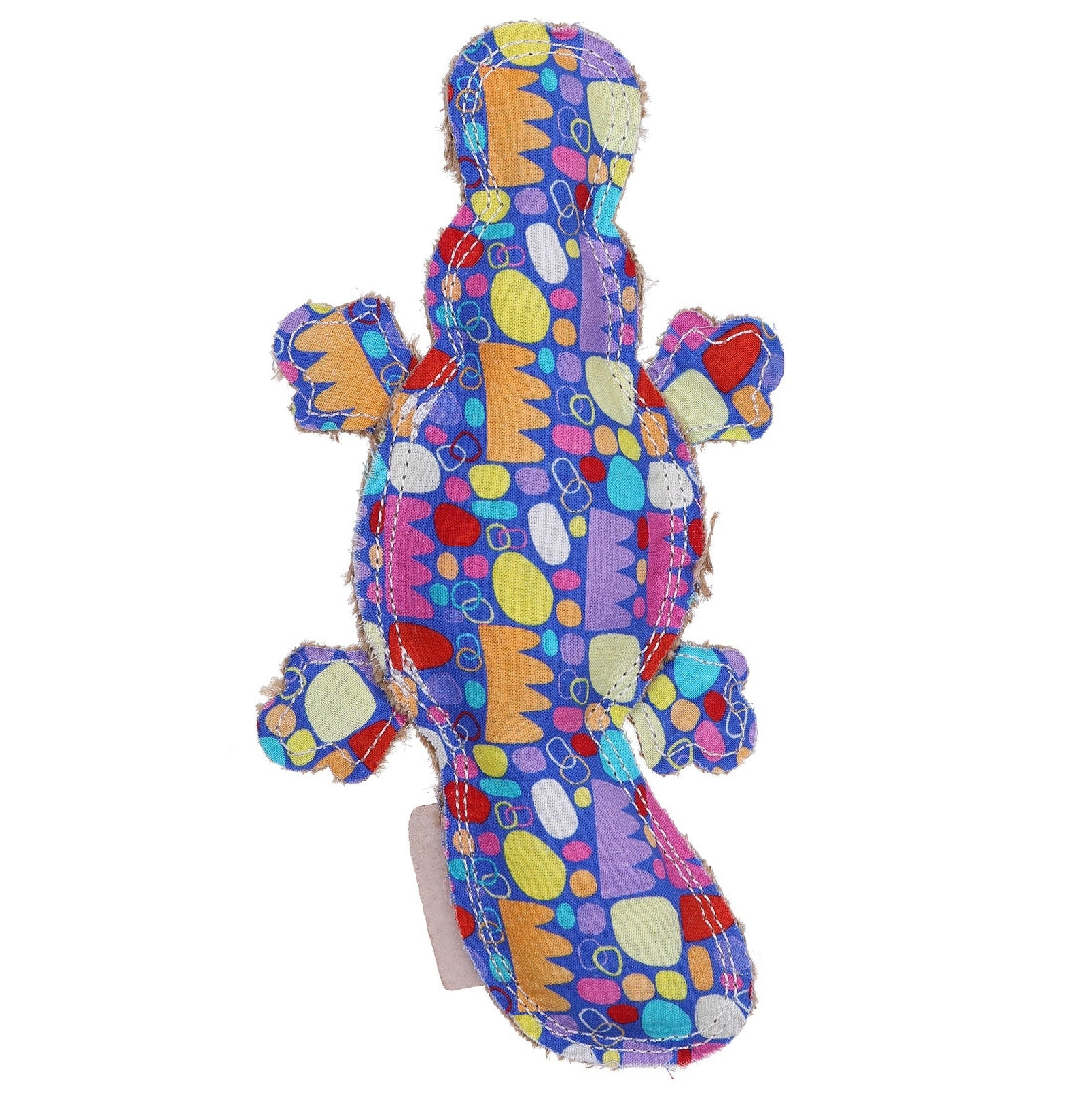 Outback Tails Canvas Chew Toy - Platypus (Pulli Pulli Multi Colour)