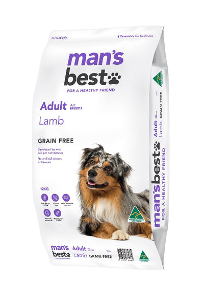 Man's Best Premium Adult Lamb Grain Free - 12kg