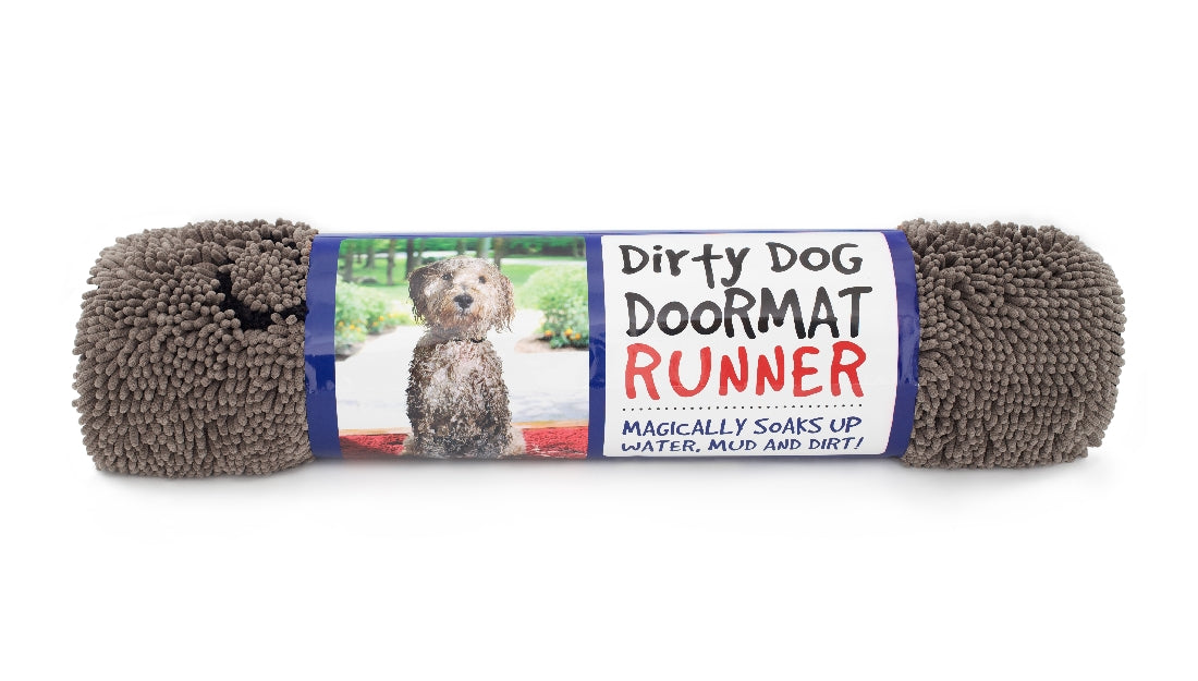 Dog Gone Smart Dirty Dog Doormat, Small Mocha Brown