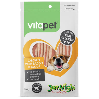 Vitapet Jerhigh Chicken & Bacon 100G