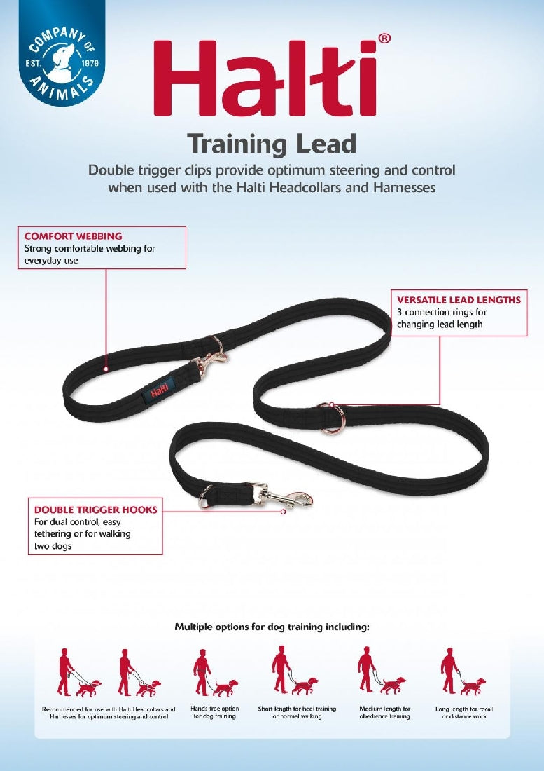 Halti Training Lead Black Small