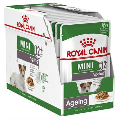 Pack of 12 Royal Canin Mini Ageing 12+ 85g Pouches