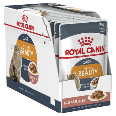 Pack of 12 Royal Canin Cat Hair & Skin 85g Pouches