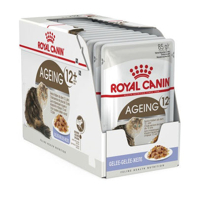 Pack of 12 Royal Canin Cat Ageing 12+ Jelly 85g Pouches