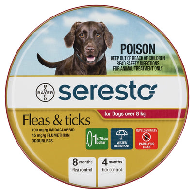 Advantage Seresto Flea & Tick Collar For Dogs Over 8kg - 1 Pack