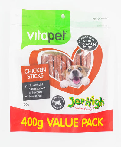 Vitapet Jerhigh Chicken Sticks 400G