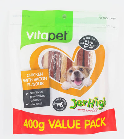 Vitapet Jerhigh Chicken & Bacon 400G