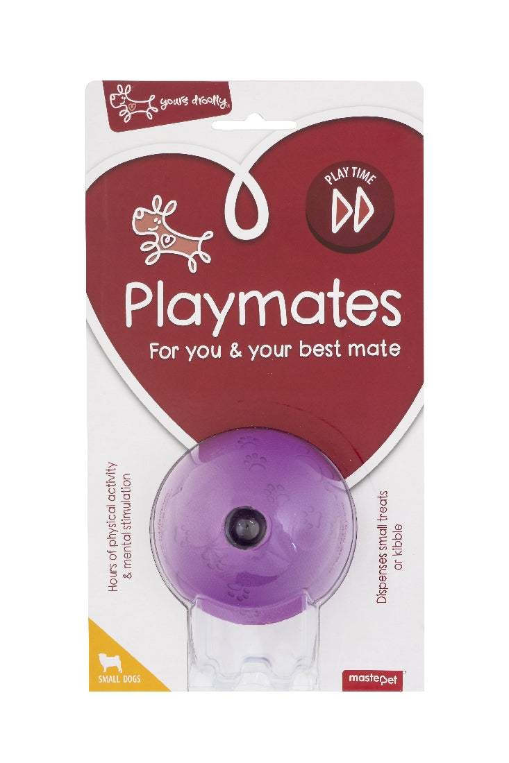 Yours Droolly Playmates Treat Ball Small Purple