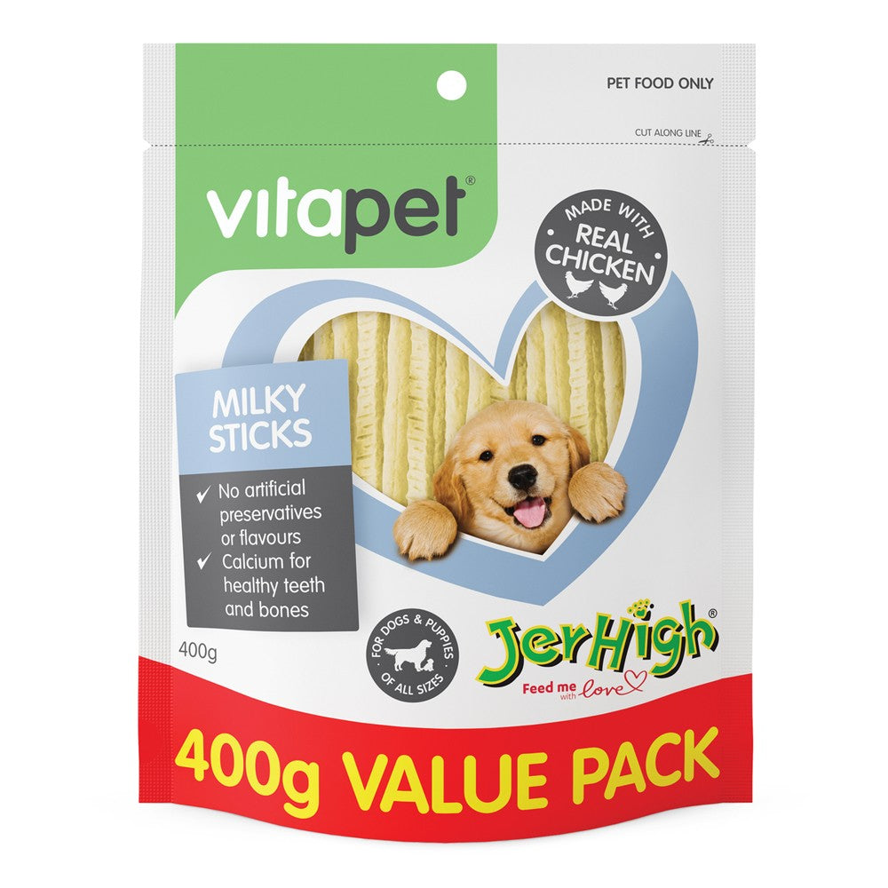 Vitapet Jerhigh Milky Sticks 400G