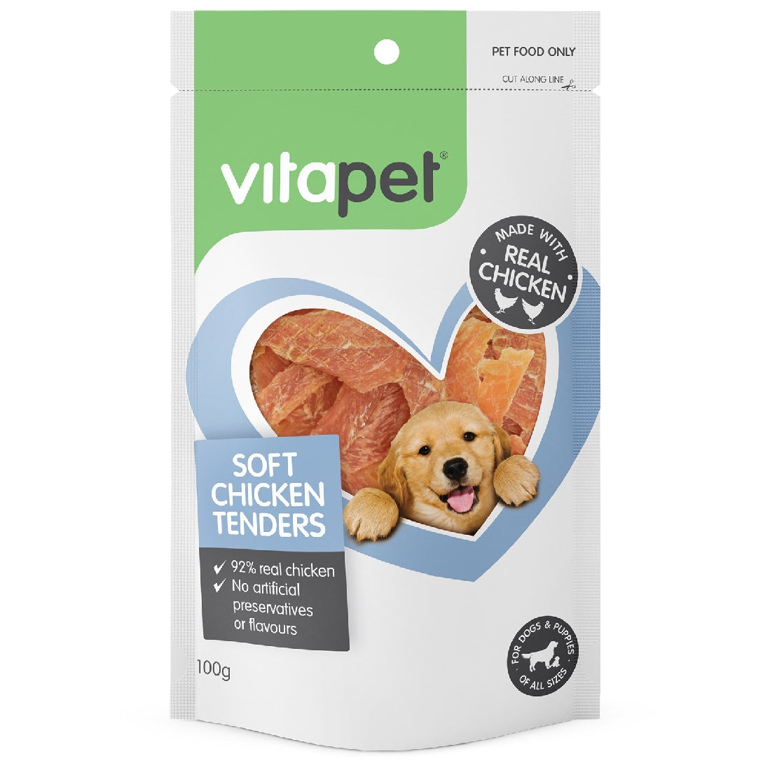 Vitapet Jerhigh Soft Chicken Tenders 100G