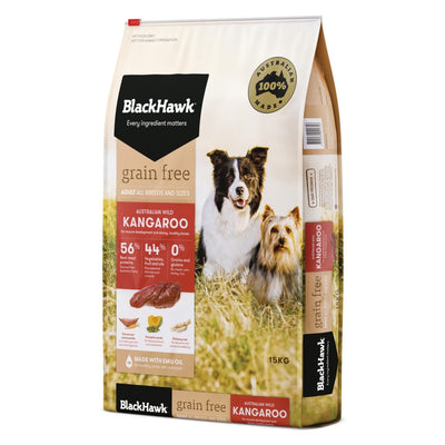 Black Hawk Adult Grain Free Roo 15Kg