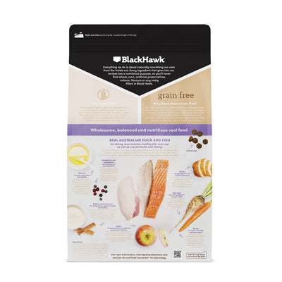 Black Hawk Feline Grain Free Duck & Fish 2.5Kg