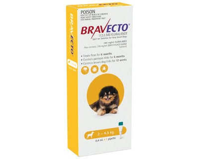 Bravecto Dog Spot On 2-4.5Kg 1Pk