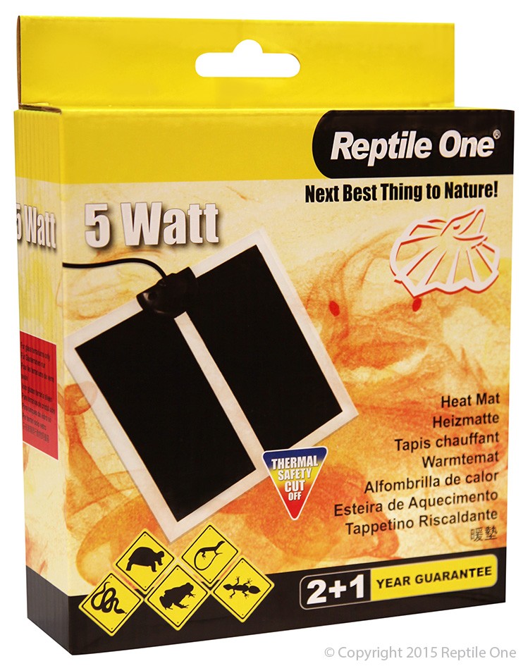 Repti One Heat Mat Reptile 5W 14 X 15Cm 240V