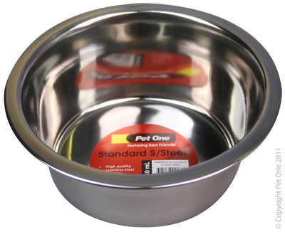 Pet One Bowl StandardStainless Steel 750 ml